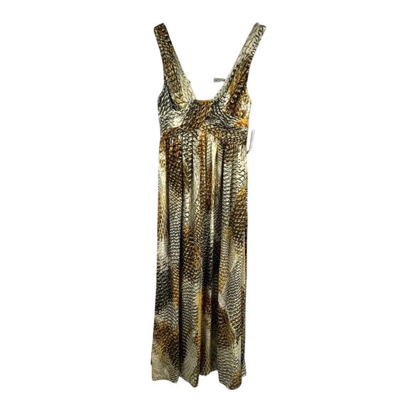 Anne Klein Dresses & Skirts - Anne Klein Collection All Silk Printed Maxi Dress Size 2 Retail $695 Raw Hem